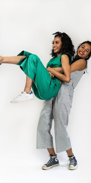 Dhaka Wide Leg Pants Emerald