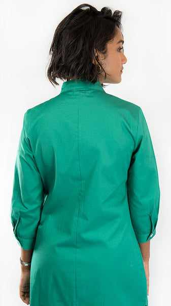 Dhaka Boyfriend Shirt Emerald