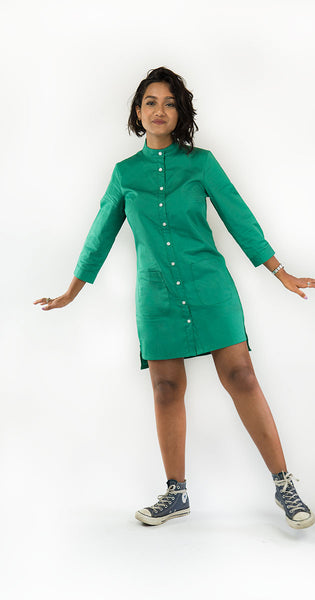 Dhaka Boyfriend Shirt Emerald