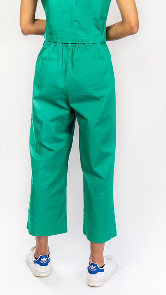 Dhaka Wide Leg Pants Emerald