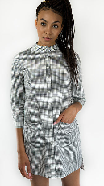 Dhaka Boyfriend Shirt Check Print