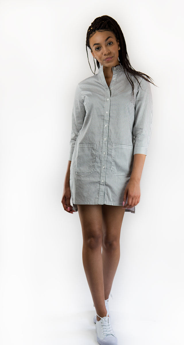 Dhaka Boyfriend Shirt Check Print