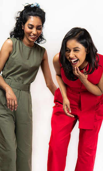 Dhaka Jumpsuit Red