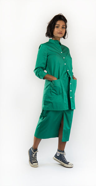 Dhaka Midi Skirt - Emerald